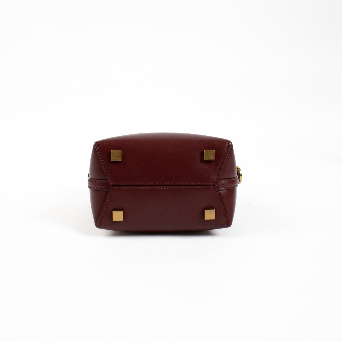 Authentic second hand Saint Laurent Burgundy Le 37 Mini Bucket Bag on Labellov.com