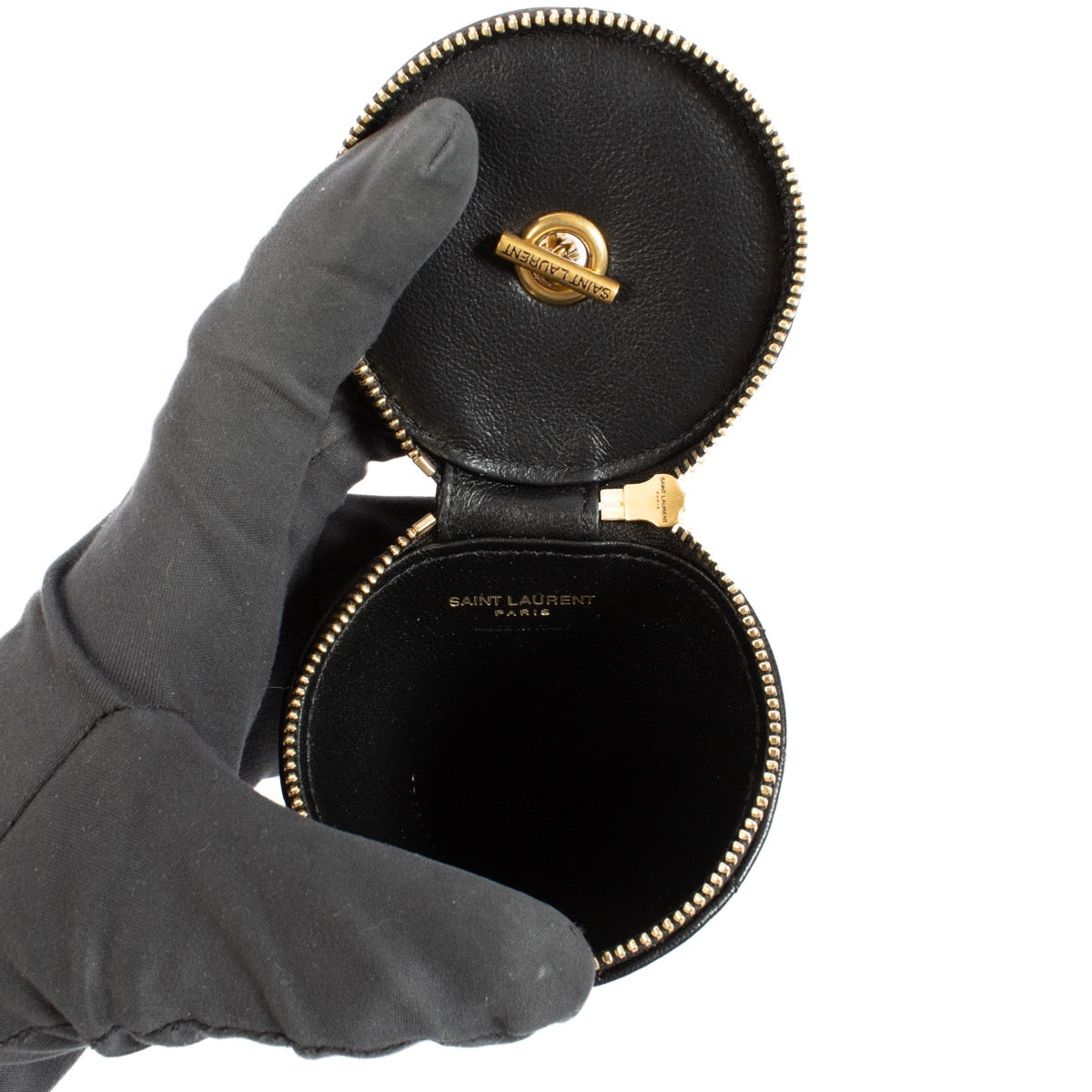 Authentic second hand Saint Laurent Black Cone On Chain Clutch on Labelov.com