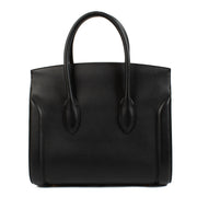 Alexander McQueen Heroine Smooth Black Handbag aan de beste prijs bij Labellov tweedehands.
