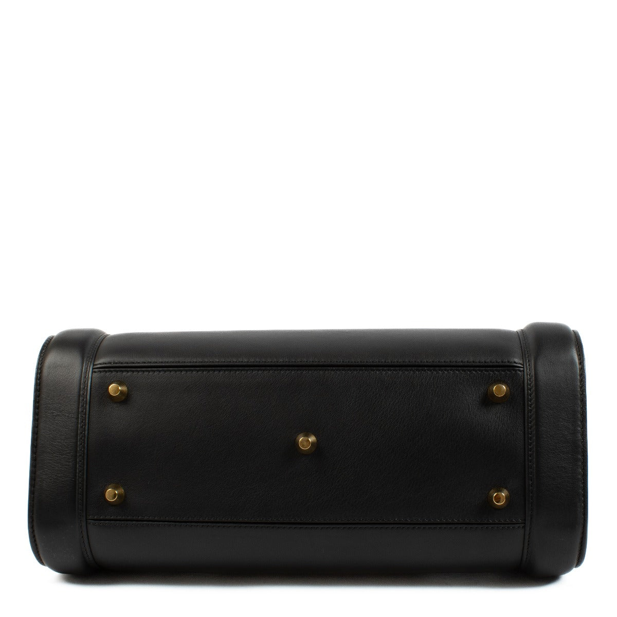 Alexander McQueen Heroine Smooth Black Handbag aan de beste prijs bij Labellov tweedehands.