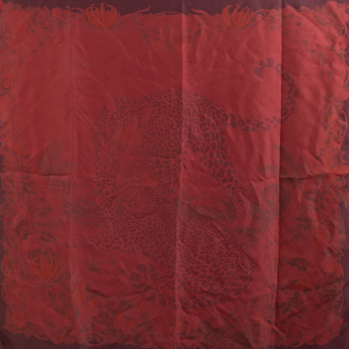 shop 100% authentic second hand Hermès Burgundy Surteint Silk Scarf on Labellov.com