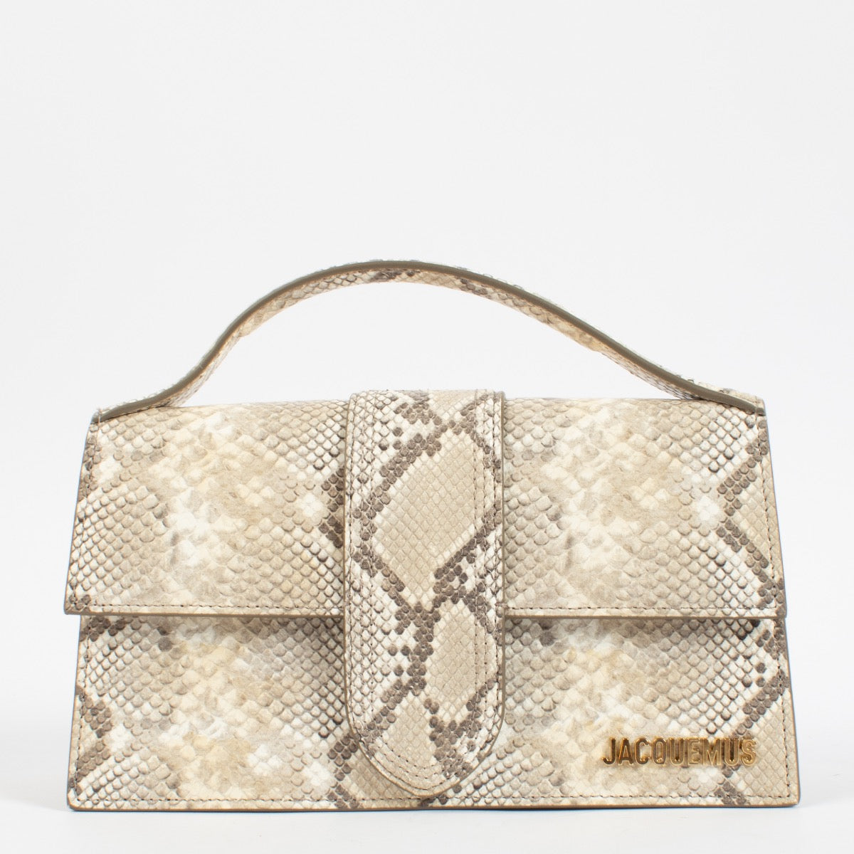 Jacquemus Python Leather Top Handle Bag