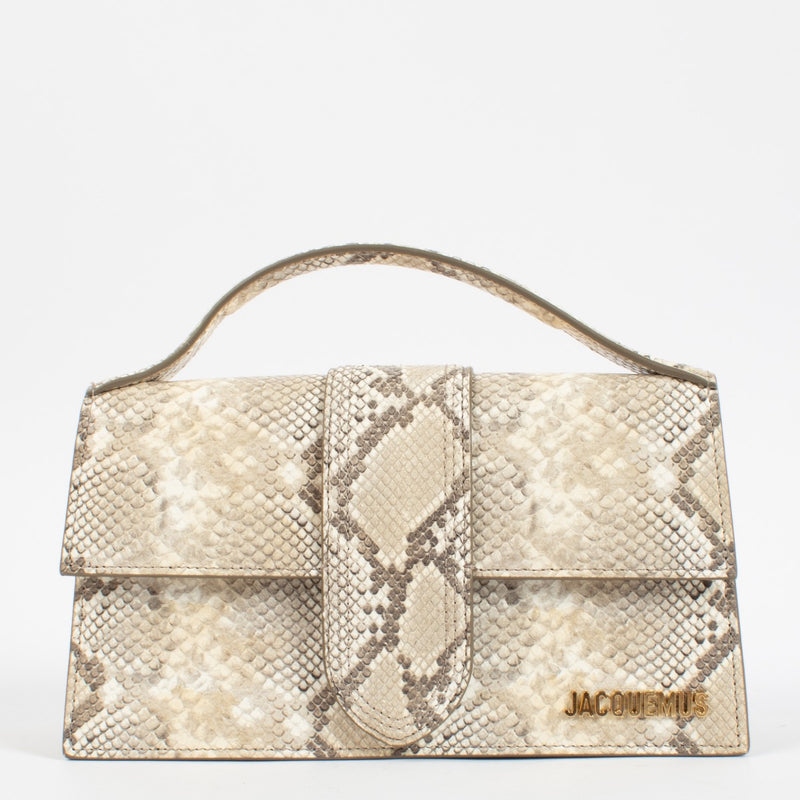 Jacquemus Python Leather Top Handle Bag