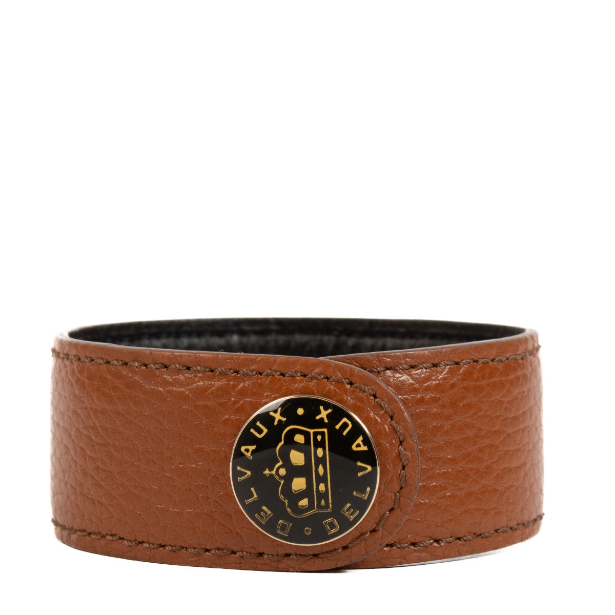 Bracelet en cuir Delvaux Camel