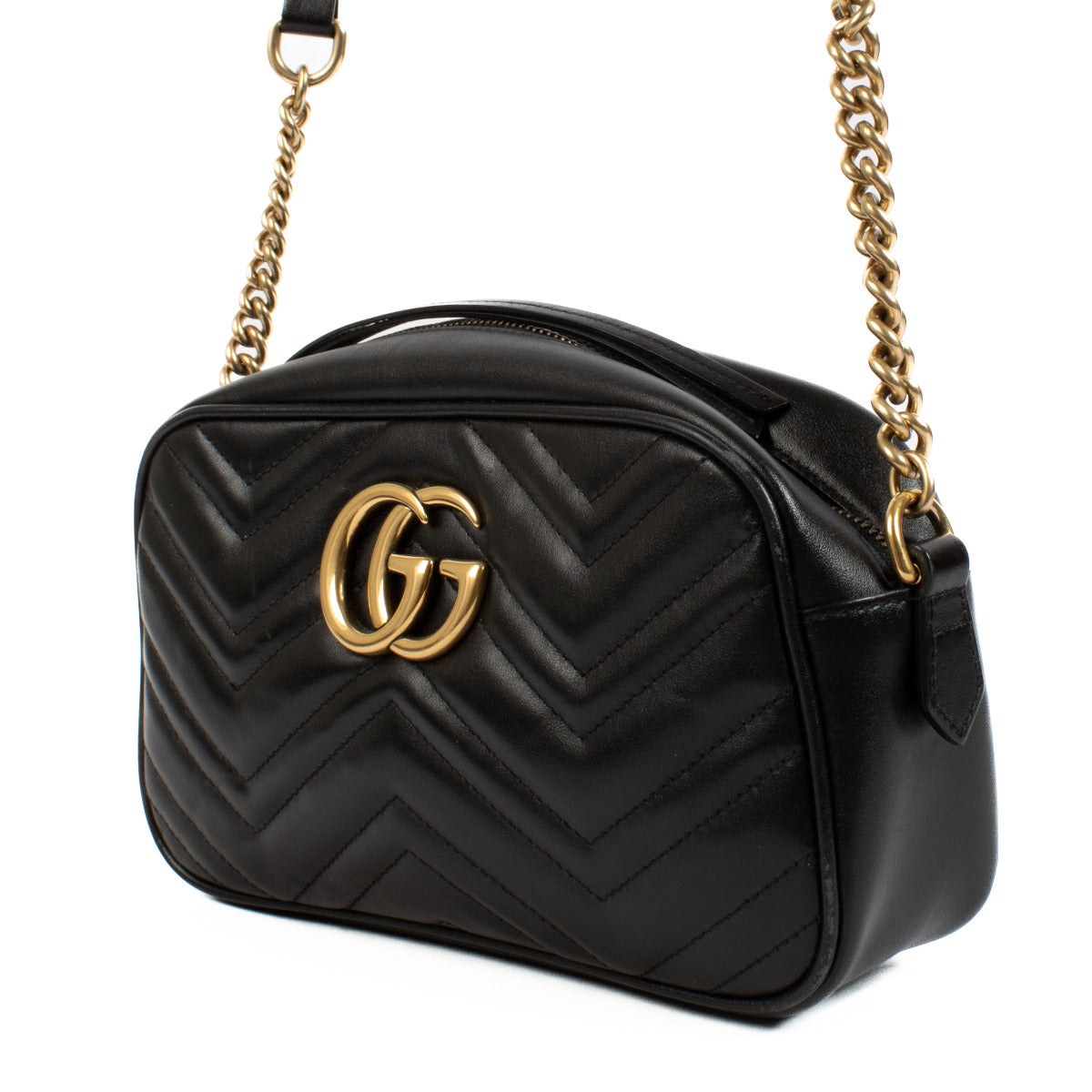 Sac bandoulière Gucci GG Marmont petit modèle noir