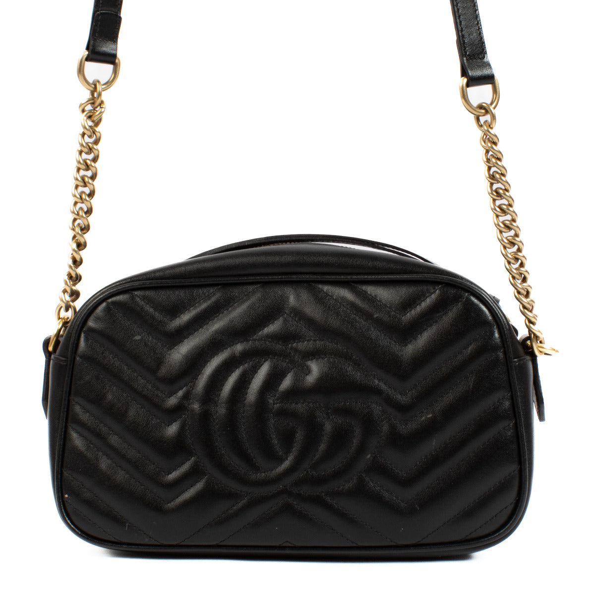 Sac bandoulière Gucci GG Marmont petit modèle noir