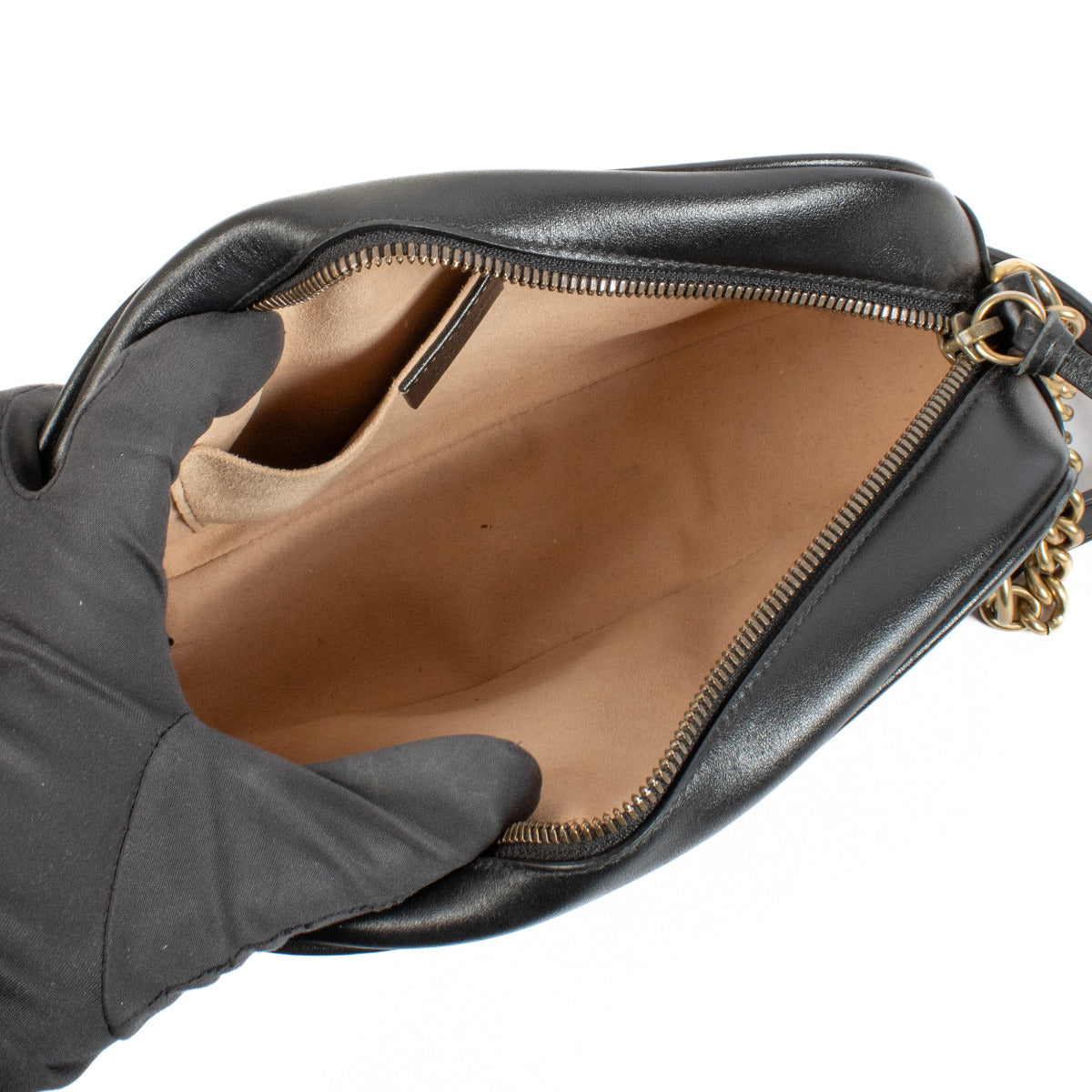 Sac bandoulière Gucci GG Marmont petit modèle noir