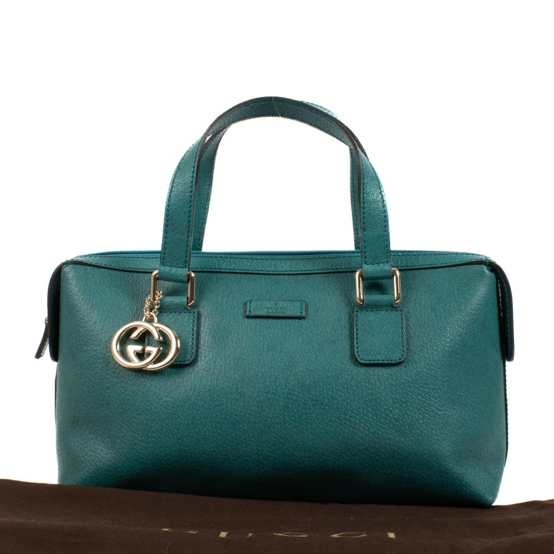 Gucci Teal Blue Bowling Bag aan de beste prijs bij Labellov tweedehands luxe in Antwerpen en knokke