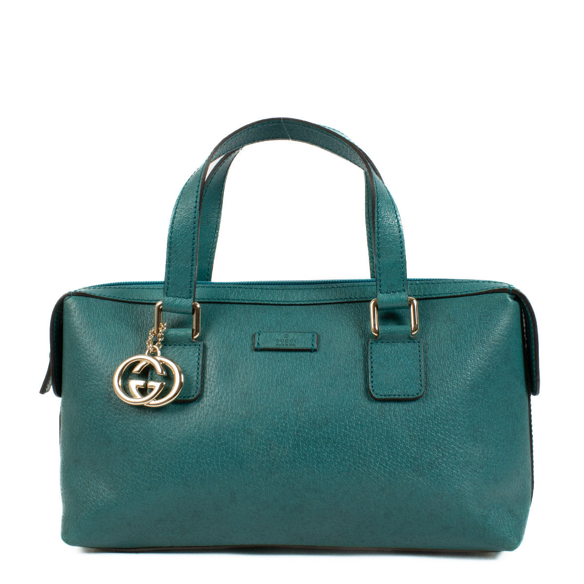 Gucci Petrolblauwe Bowlingtas
