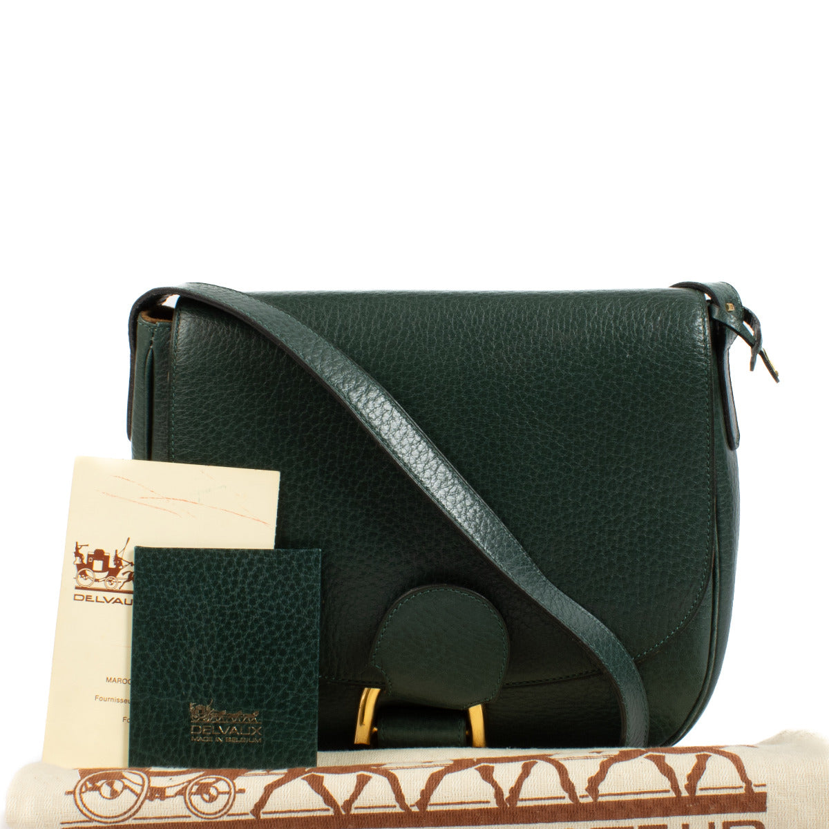 Sac bandoulière Delvaux vert