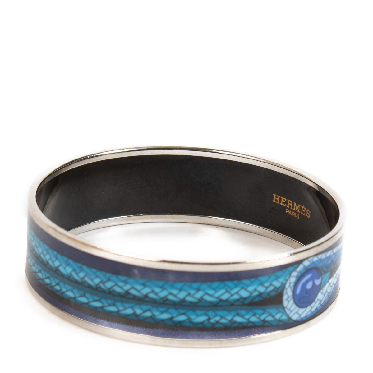 buy 100% authentic pre loved Hermès Blue Bangle Bracelet - size s on Labellov.com
