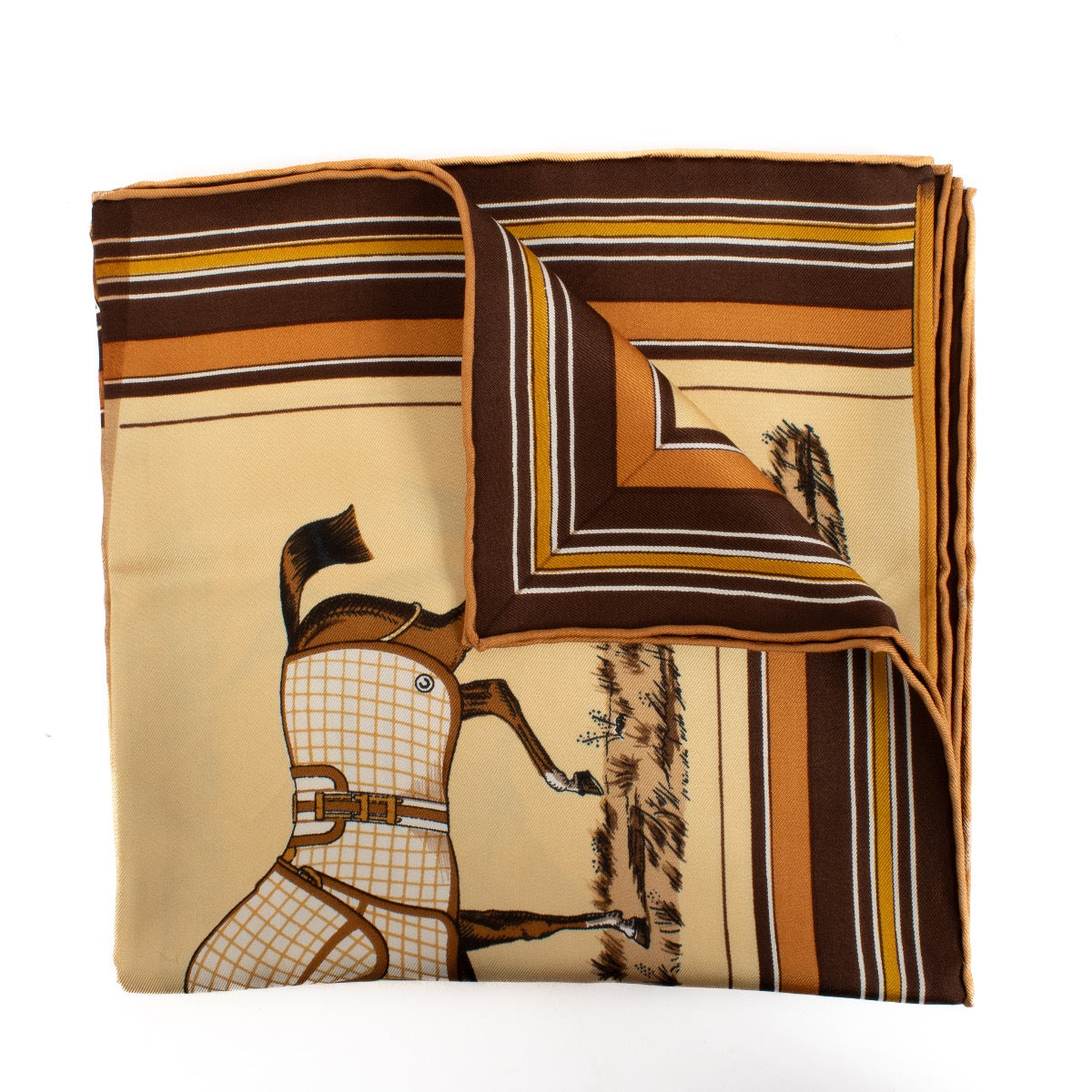 shop 100% authentic second hand Hermès Couvertures Et Tenues De Jour Carré 90 Silk Scarf on Labellov.com