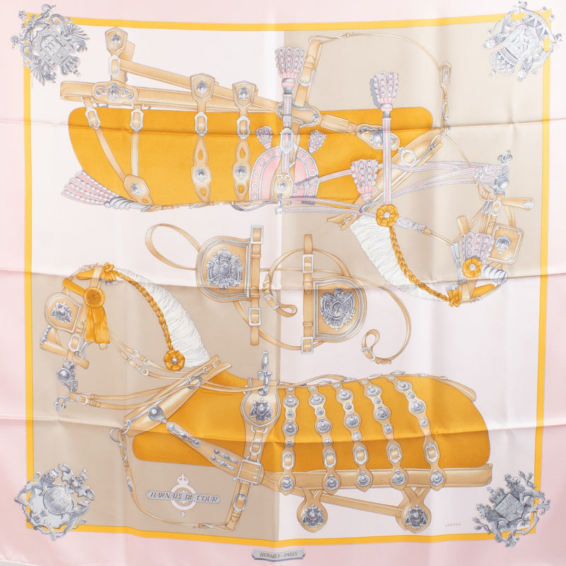 shop 100% authentic second hand Hermès Harnais De Cour Carré 90 Silk Scarf on Labellov.com