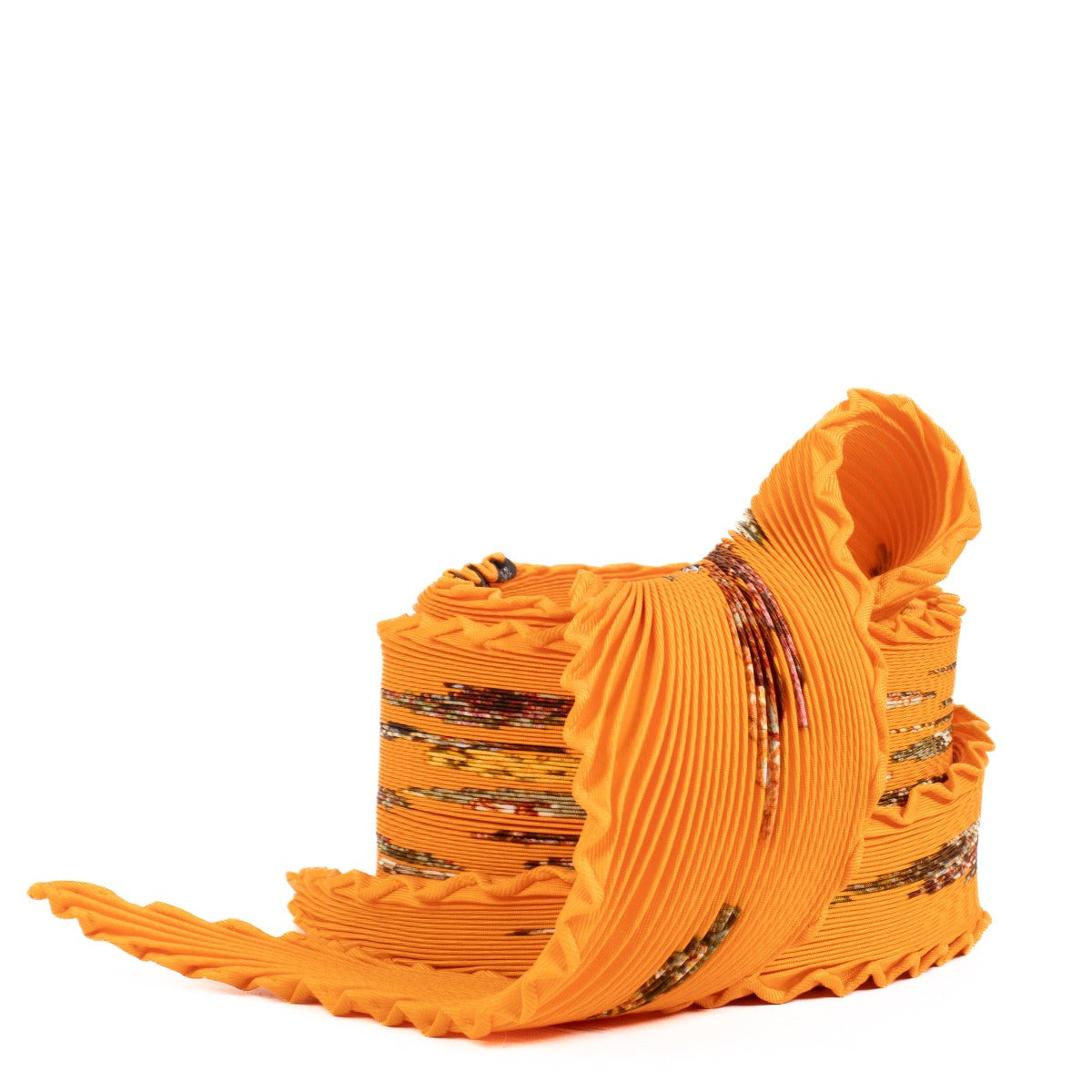 buy 100% authentic pre loved Hermès Orange Les Mineraux Plissé Scarf on Labellov.com