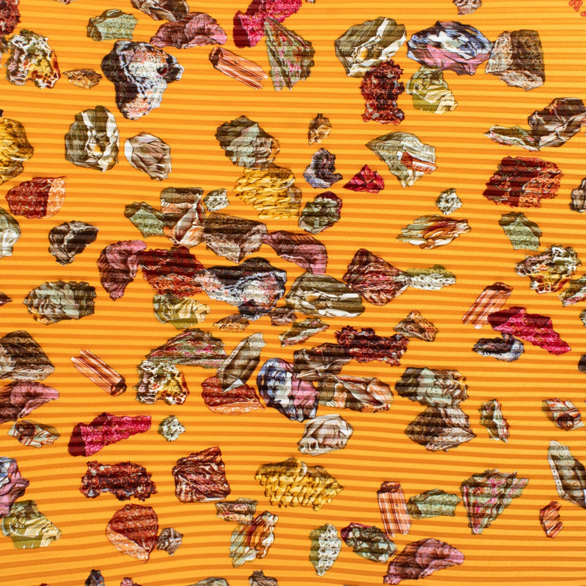 buy 100% authentic pre loved Hermès Orange Les Mineraux Plissé Scarf on Labellov.com