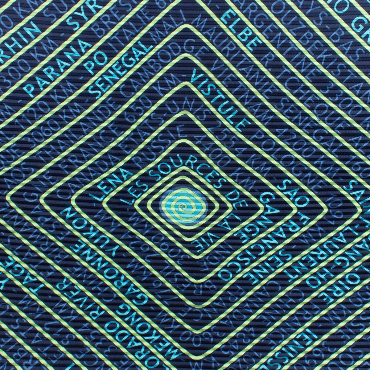 buy 100% authentic pre loved Hermès Blue Les Sources De La Vie Plissé Scarf on Labellov.com