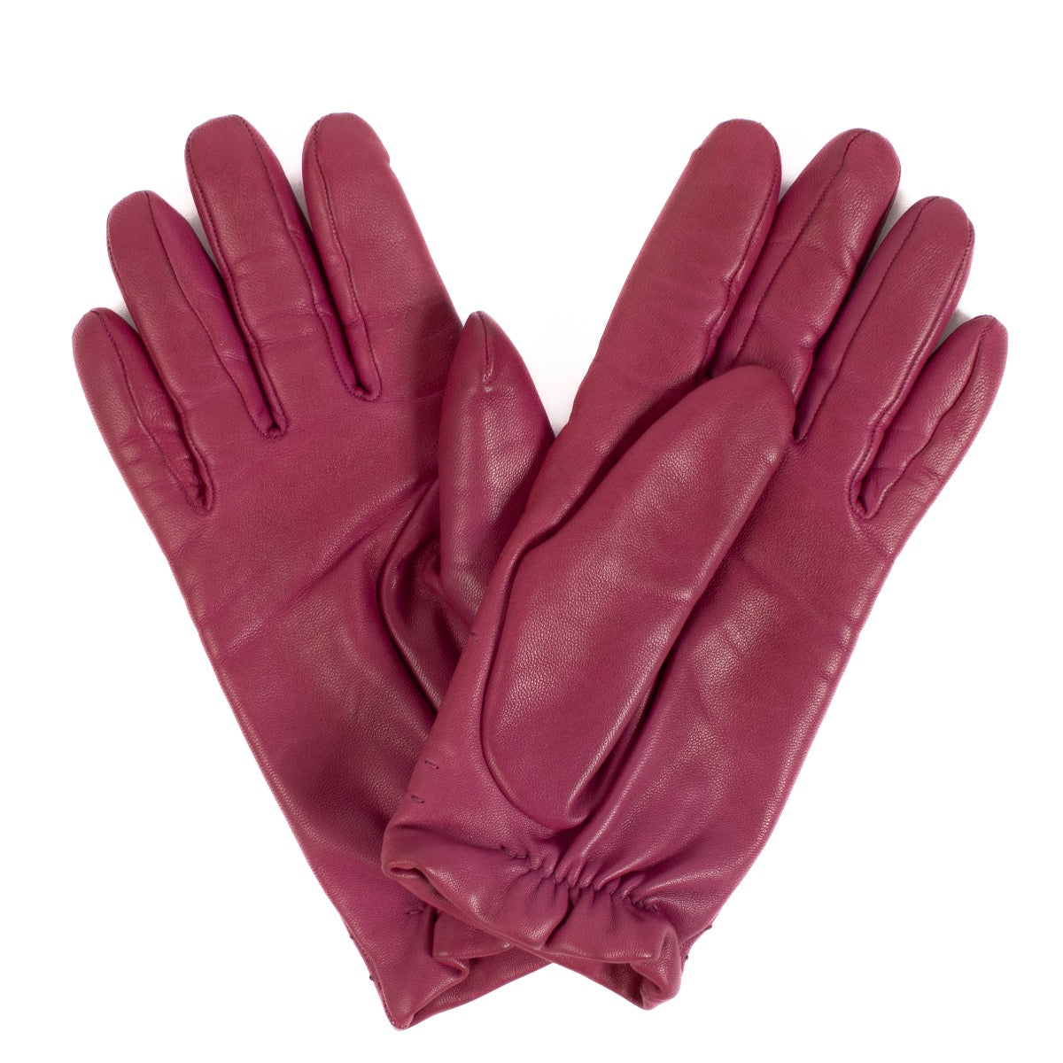 Shop safe online at Labellov in Antwerp, Brussels and Knokke this 100% authentic second hand Hermès Purple Leather Gloves - size 7,5. veilig online tweedehands authentieke Hermès Purple Leather handschoenen bij Labellov.