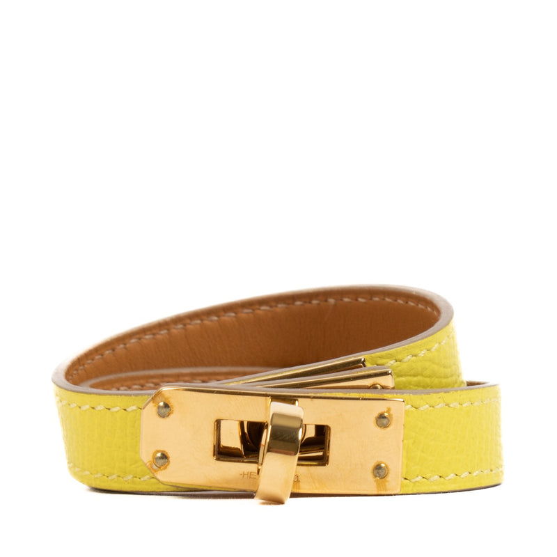 buy 100% authentic pre loved Hermes Yellow Kelly Double Tour Bracelet - size xs on Labellov.com