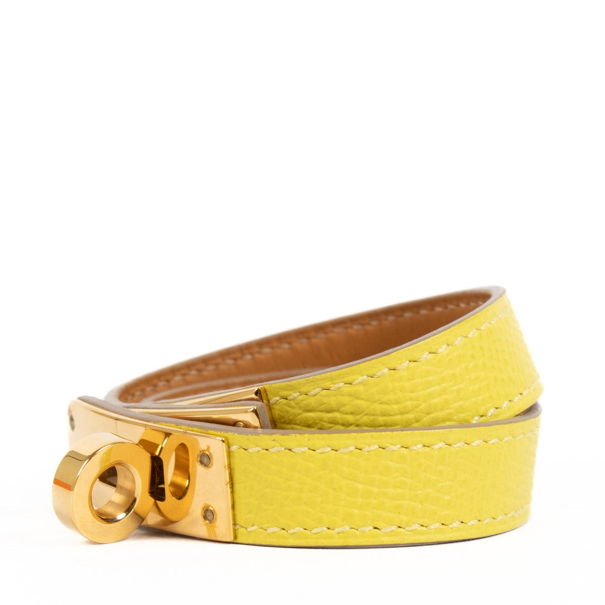 buy 100% authentic pre loved Hermes Yellow Kelly Double Tour Bracelet - size xs on Labellov.com
