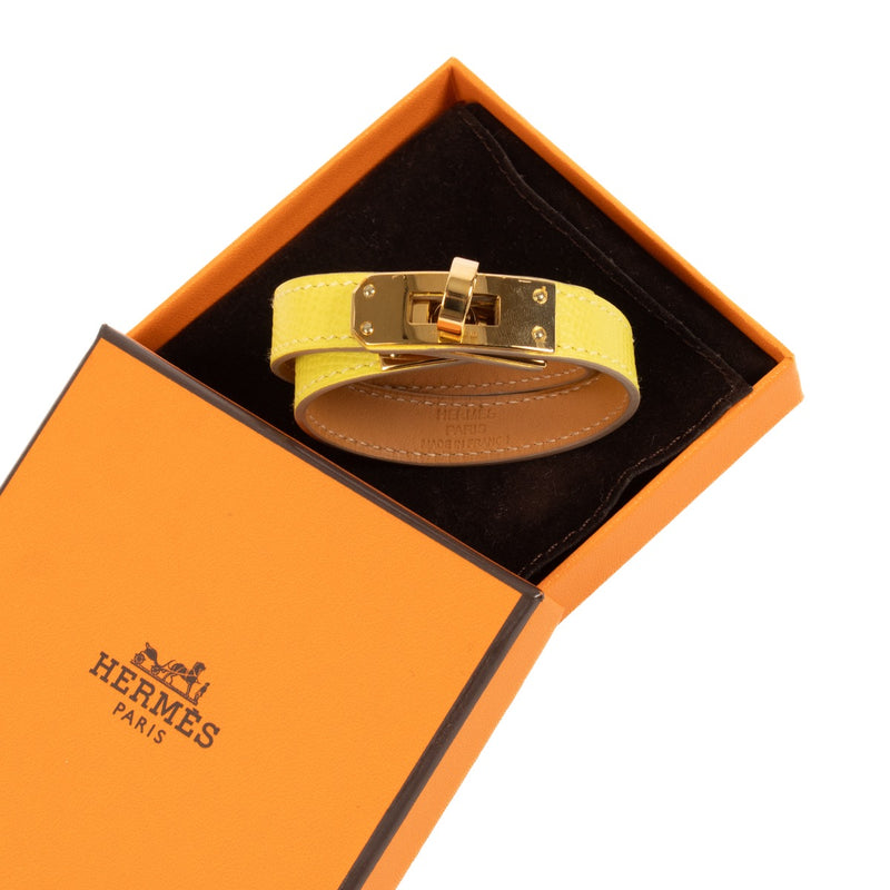 buy 100% authentic pre loved Hermes Yellow Kelly Double Tour Bracelet - size xs on Labellov.com