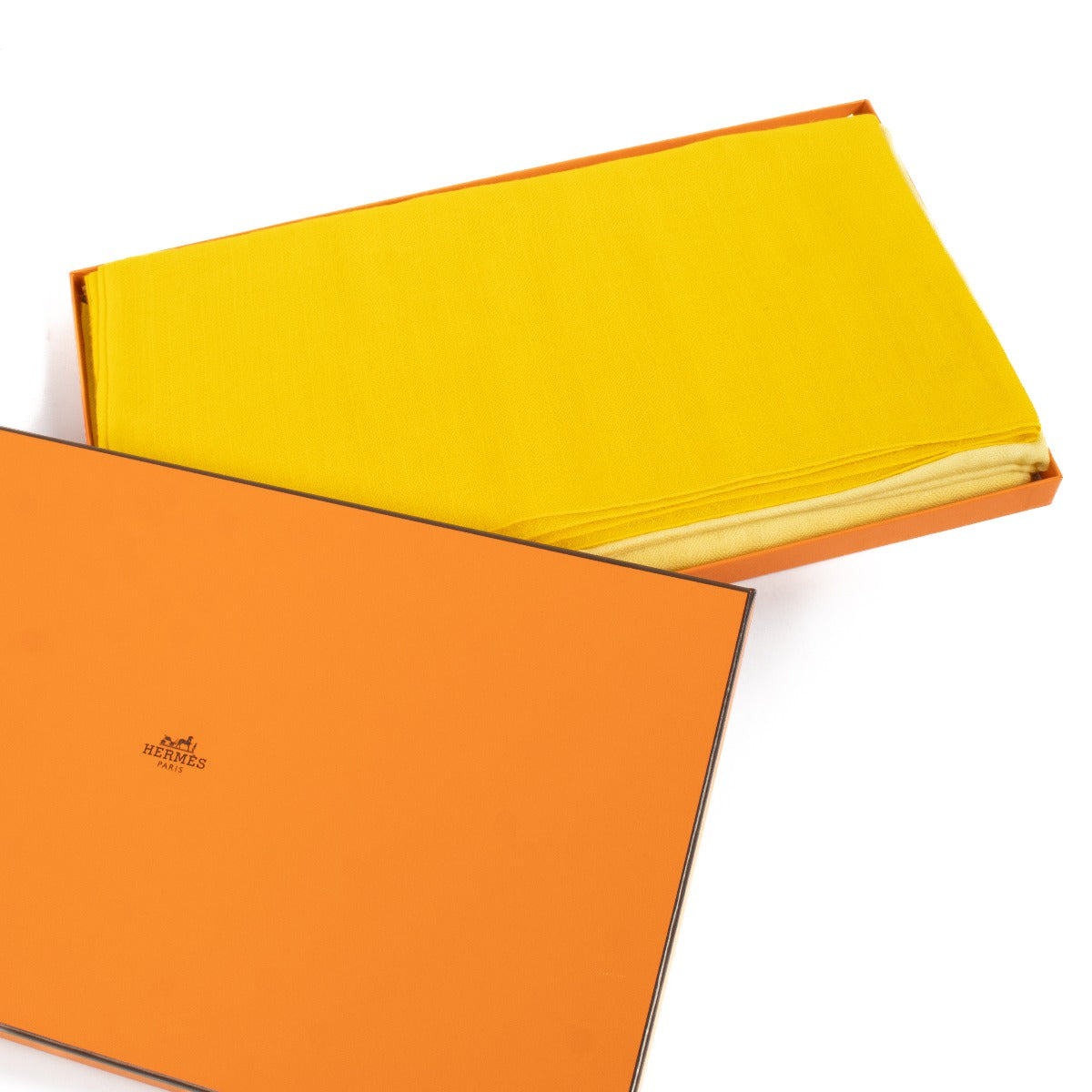 Shop 100% authentic secondhand Hermès Yellow Cashmere Scarf on LABELLOV.COM