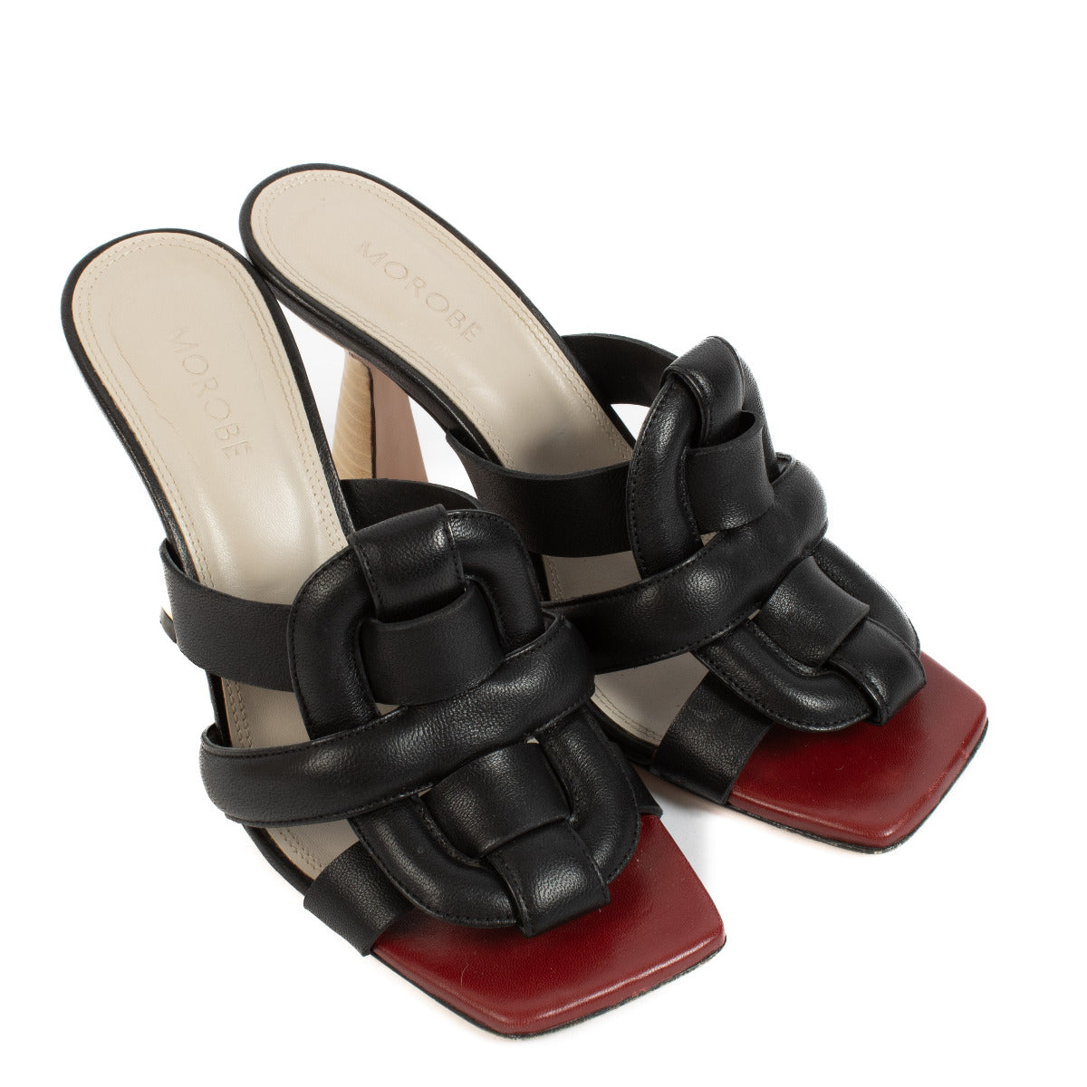Morobe Black Romy Mules - size 39