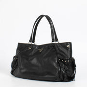 Authentic pre-loved Prada Black Cargo Python tote on Labellov.com