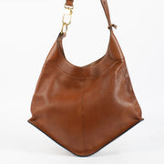 Authentic timeless Delvaux Satán Cognac Shoulder Bag in grained leather at Labellov.com