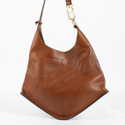 Authentic timeless Delvaux Satán Cognac Shoulder Bag in grained leather at Labellov.com