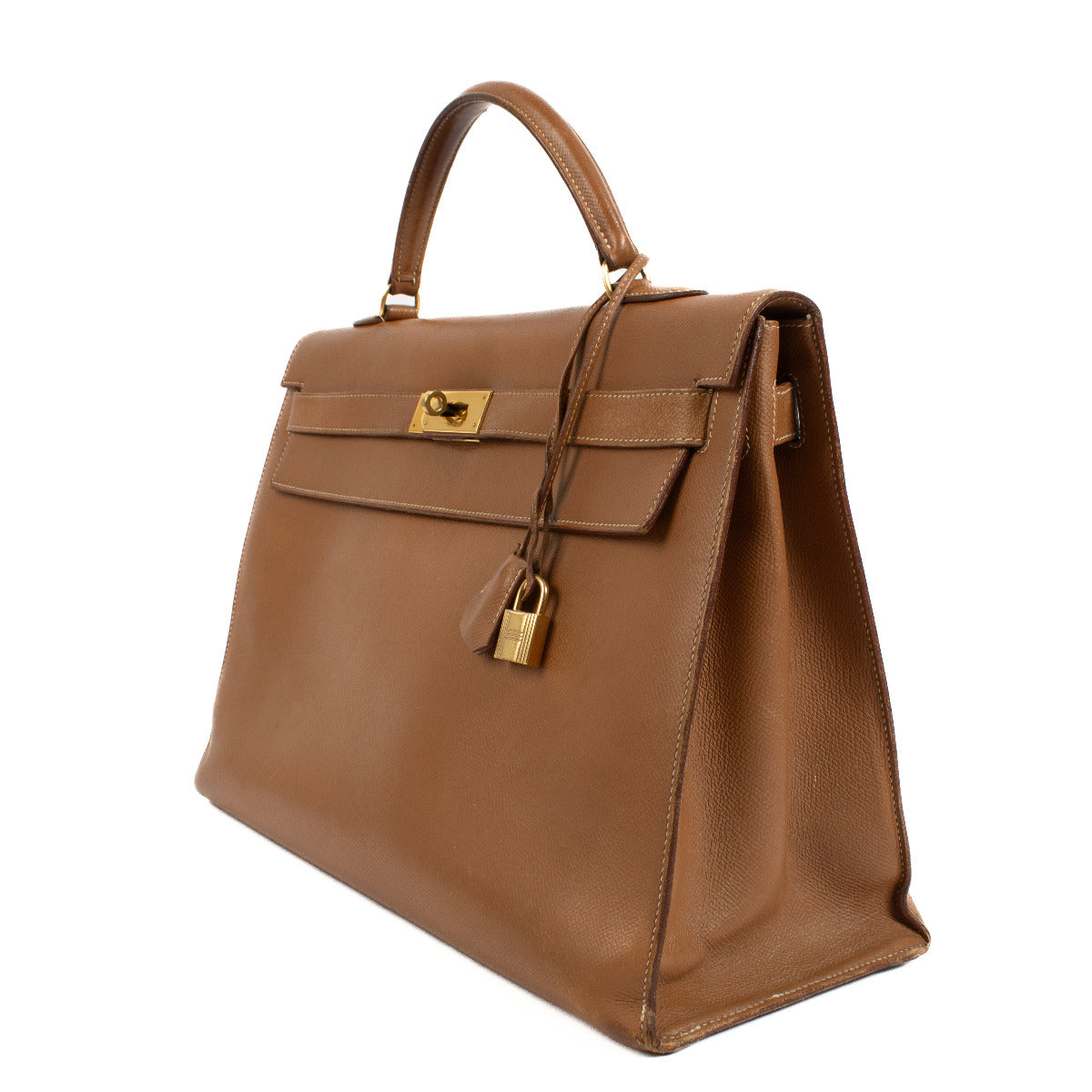 Hermès Kelly 40 Gold Courchevel GHW