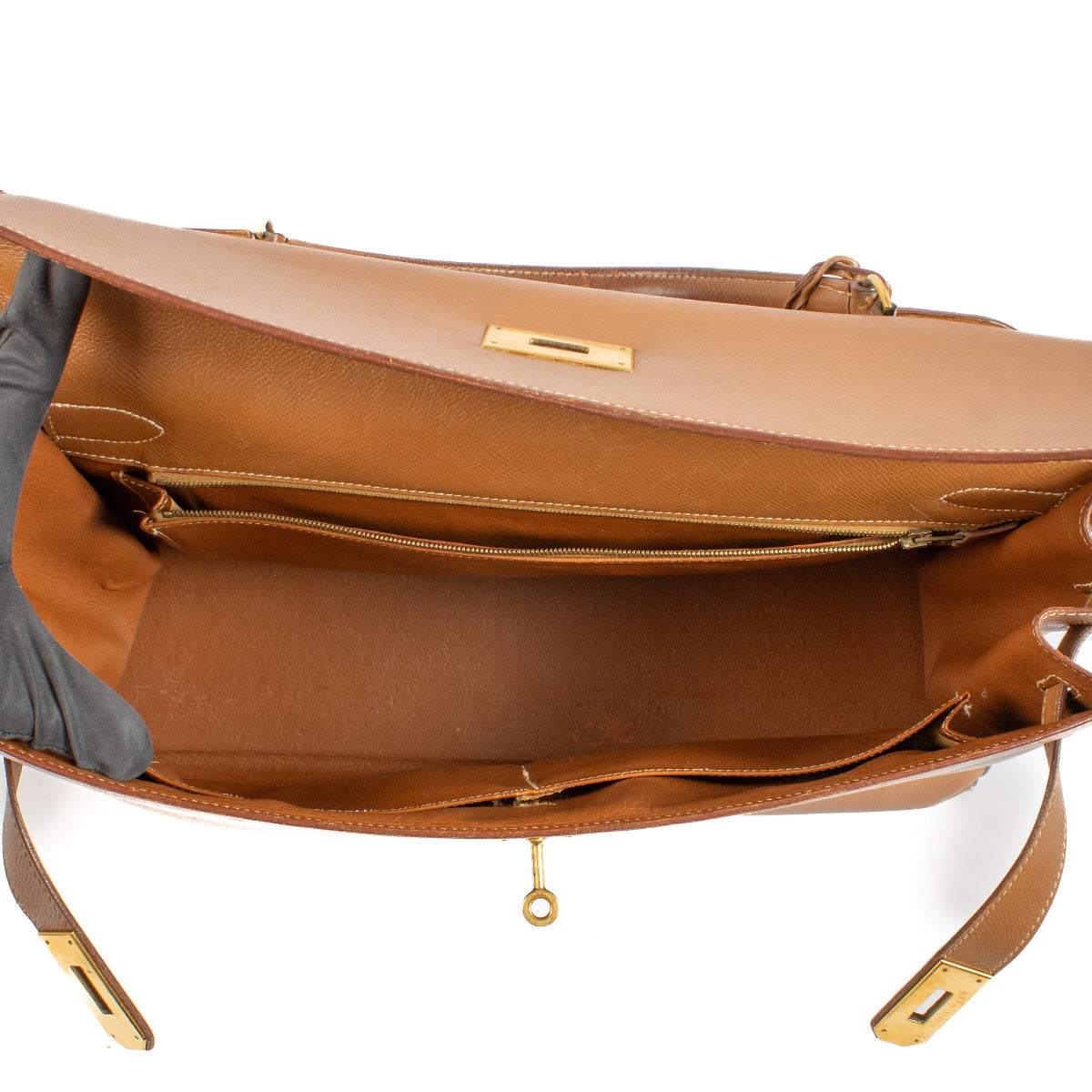 Hermès Kelly 40 Gold Courchevel GHW