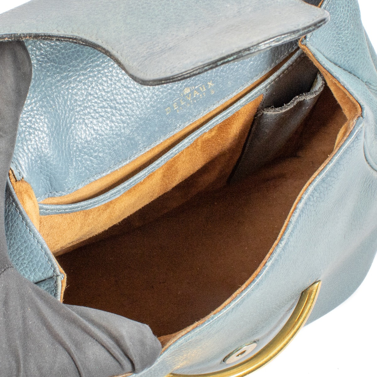 shop 100% authentic second hand Delvaux Blue Baltimore Shoulder Bag on Labellov.com