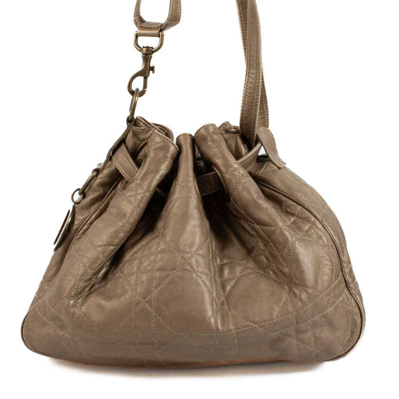 shop 100% authentic second hand Christian Dior Bronze Cannage Shoulder Bag on Labellov.com