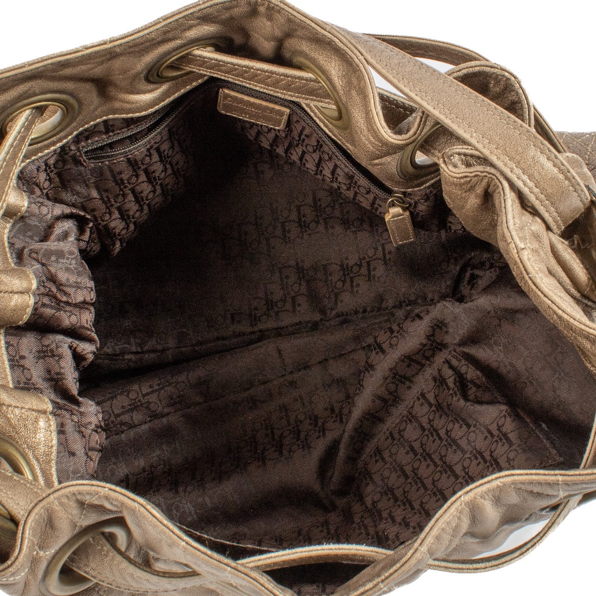 shop 100% authentic second hand Christian Dior Bronze Cannage Shoulder Bag on Labellov.com