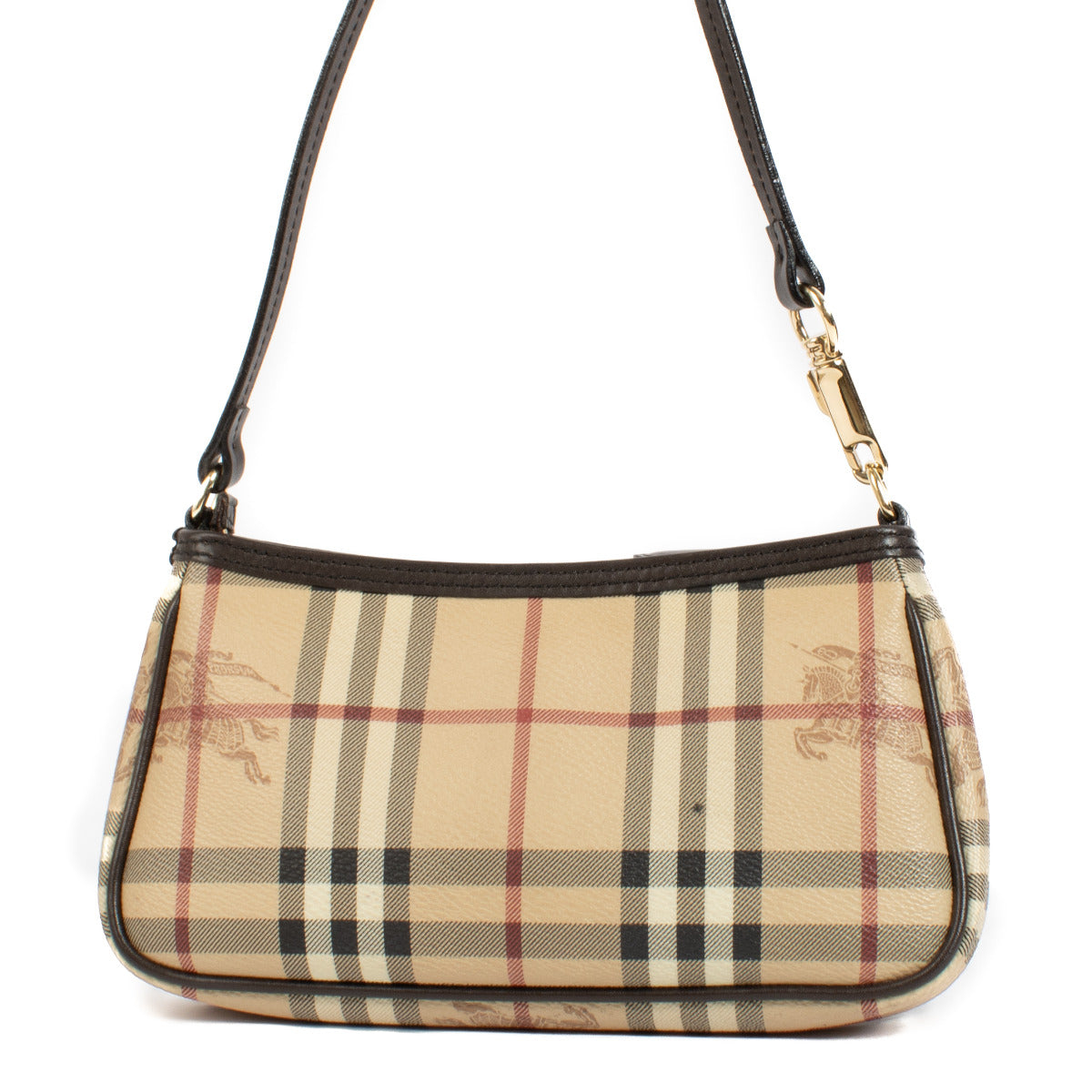 Sac à bandoulière Burberry Haymarket Check petit modèle