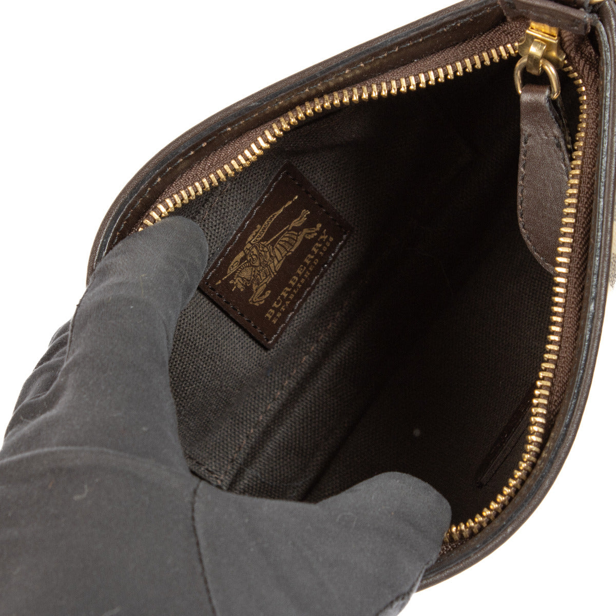Sac à bandoulière Burberry Haymarket Check petit modèle