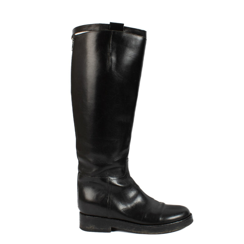 Ann Demeulemeester Black Stan Riding Boots