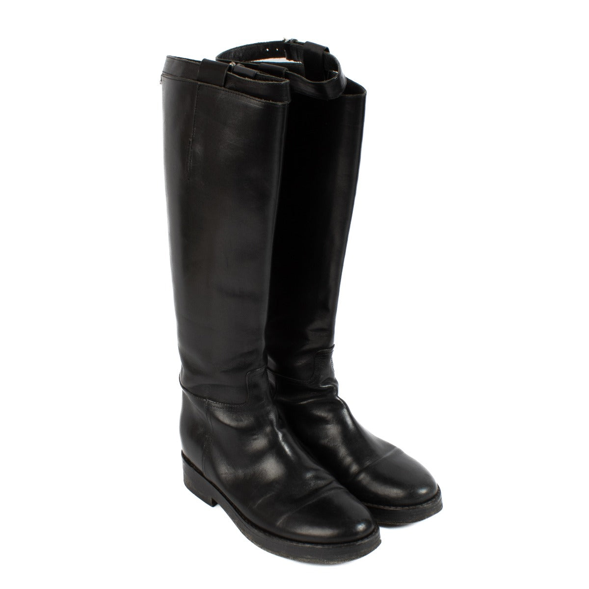 Ann Demeulemeester Black Stan Riding Boots