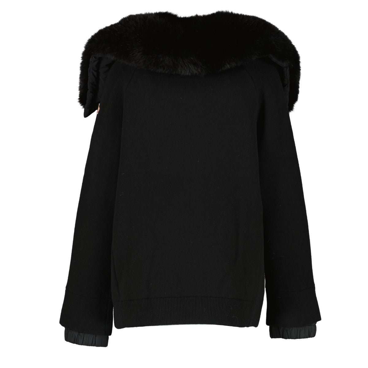 Shop 100% authentic secondhand Moncler Grenoble Black Fur Maglione Hybrid Jacket on Labellov.com