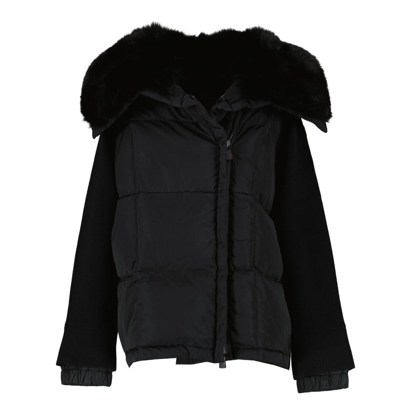 Shop 100% authentic secondhand Moncler Grenoble Black Fur Maglione Hybrid Jacket on Labellov.com