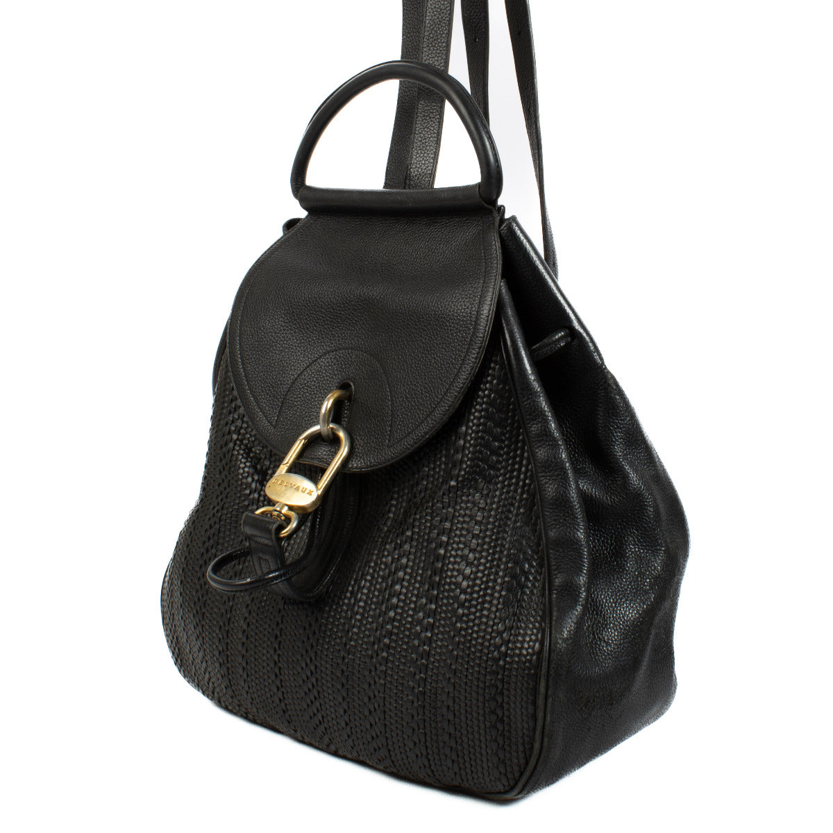 Delvaux Black Toile De Cuir Backpack aan de beste prijs bij Labellov tweedehands luxe in Antwerpen en Knokke.