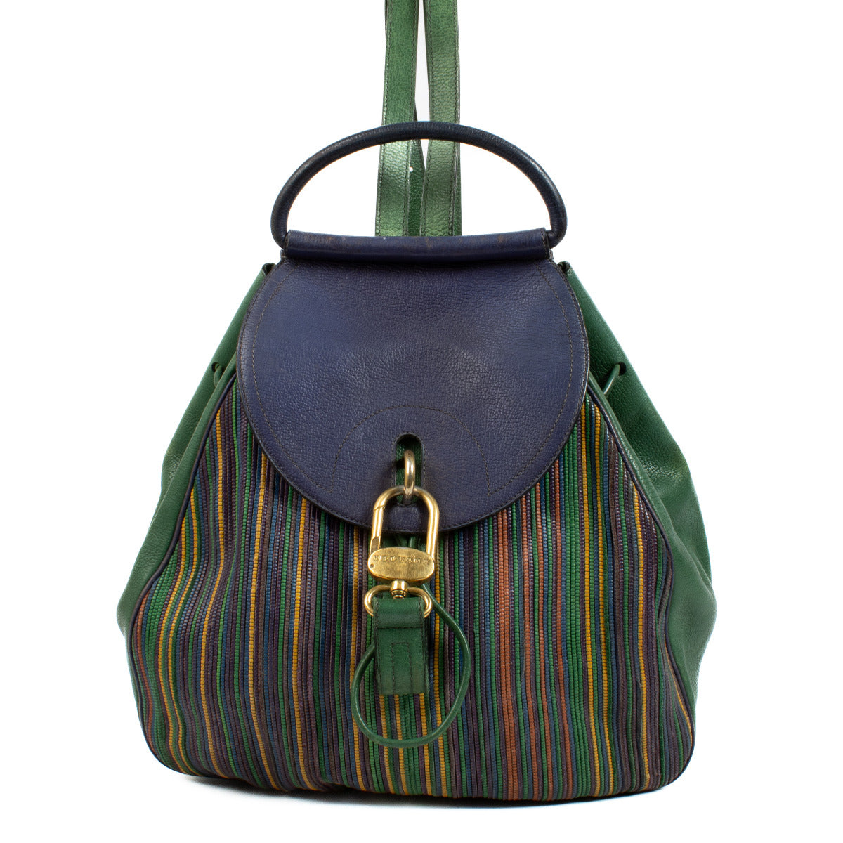 Delvaux Multicolor Toile De Cuir Backpack