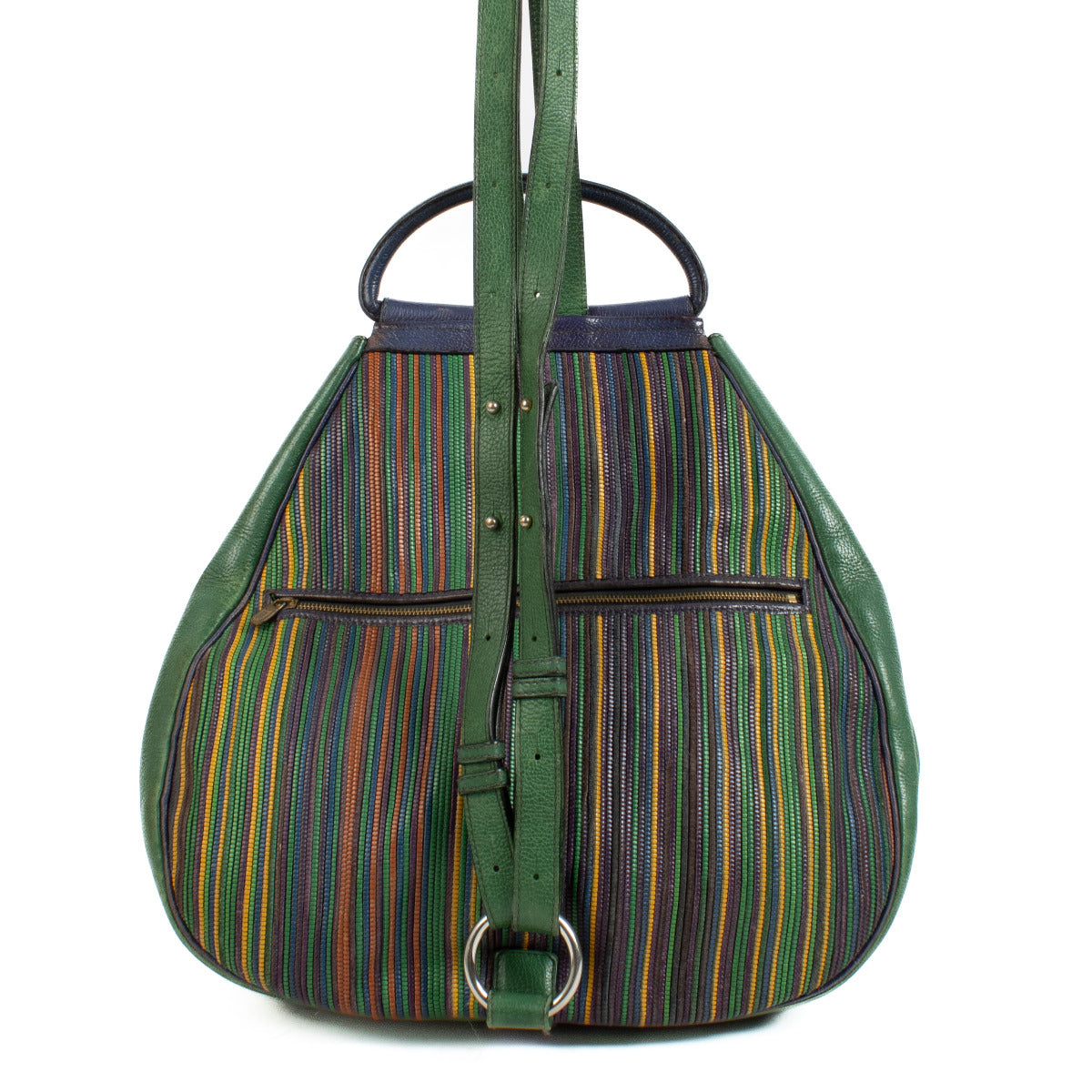 Delvaux Multicolor Toile De Cuir Lucifer GM Backpack