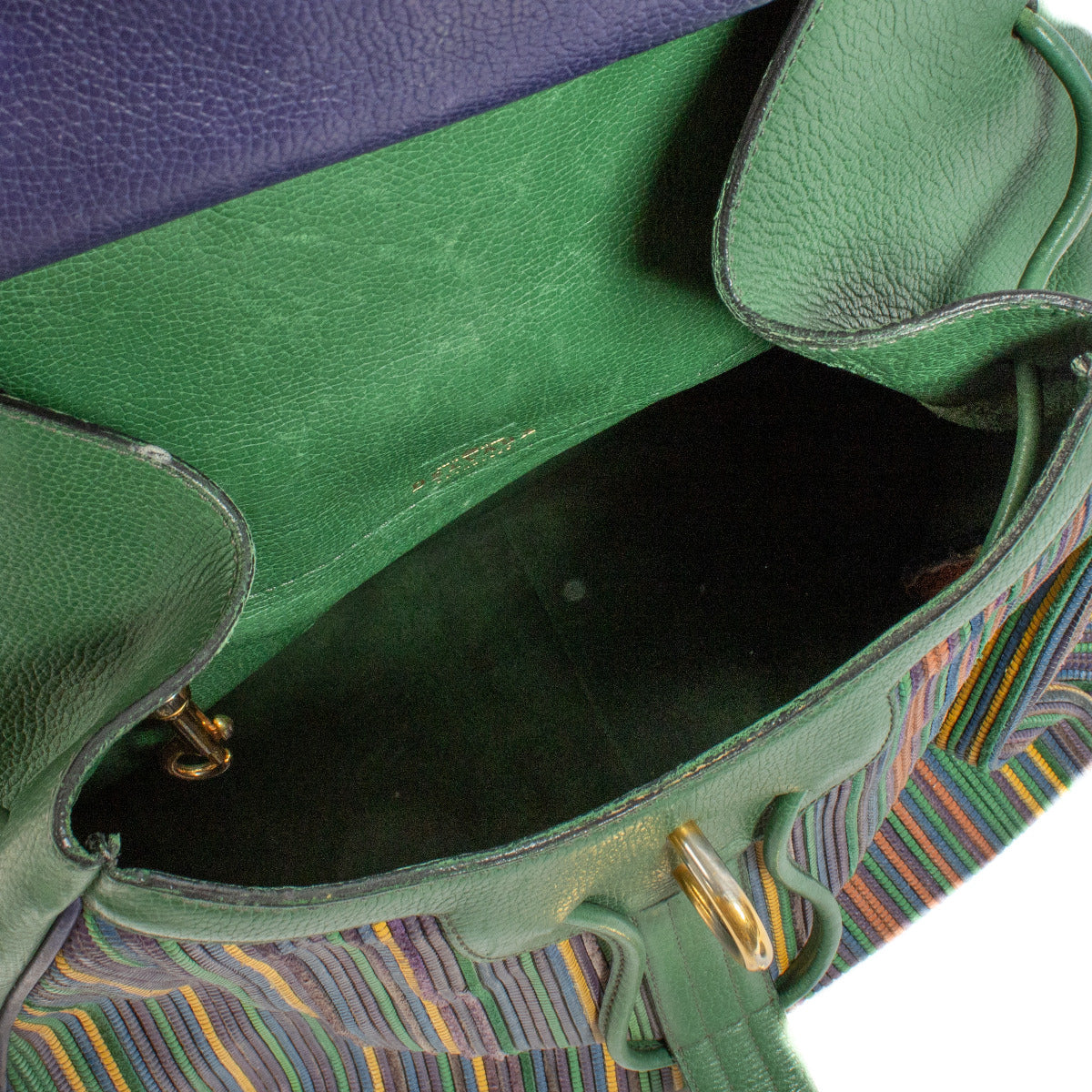 Delvaux Multicolor Toile De Cuir Lucifer GM Backpack