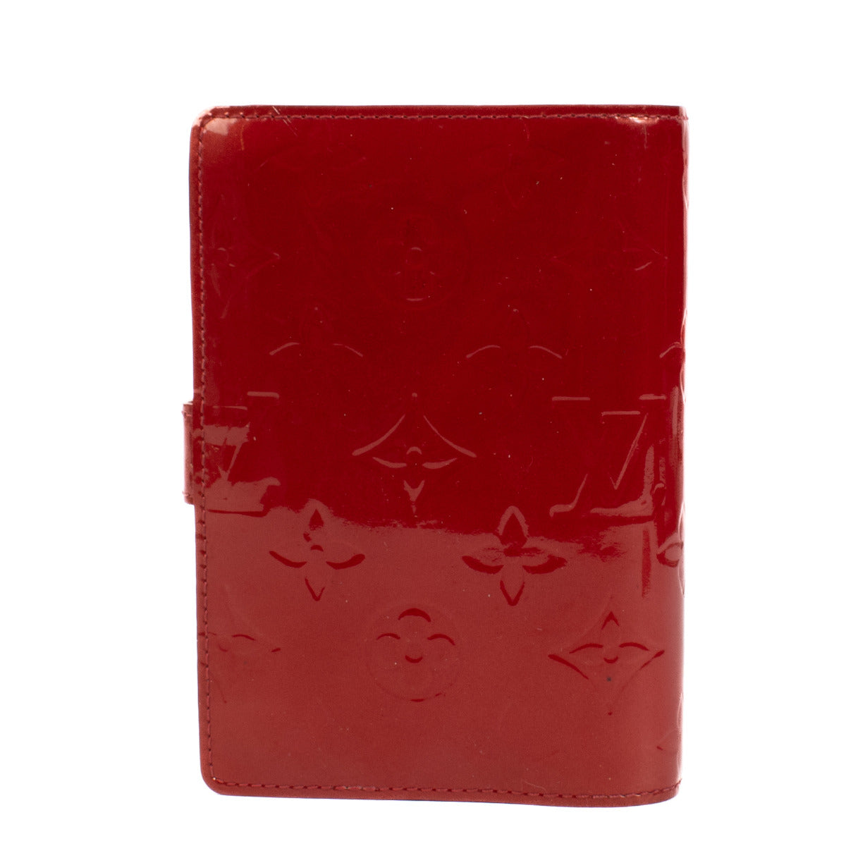 Couverture d'agenda Louis Vuitton Monogram Vernis rouge cerise