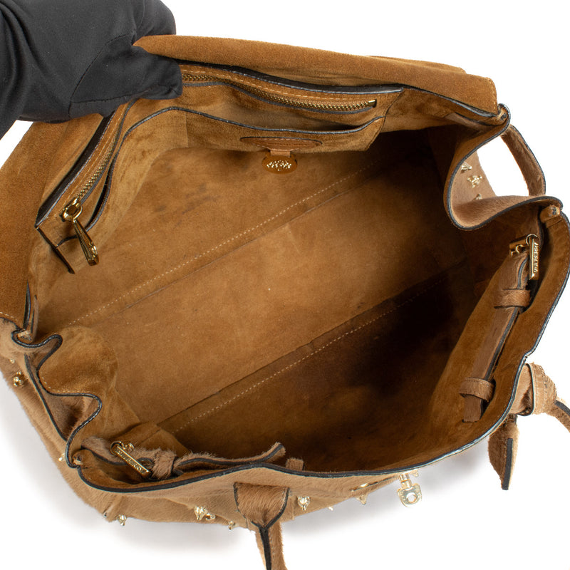 Mulberry Bayswater Pony Hair Fox Rivets Top Handle Bag