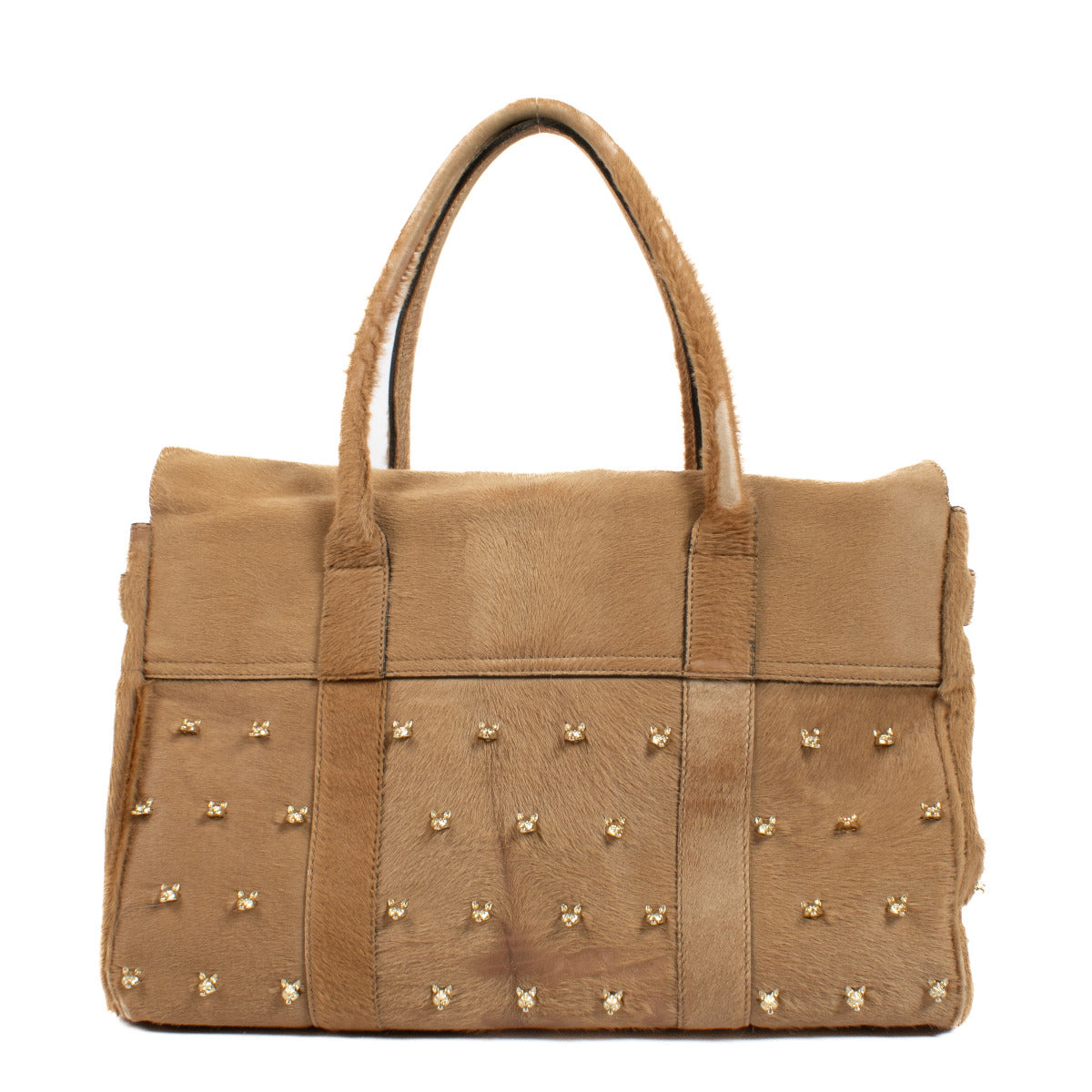 Mulberry Bayswater Pony Hair Fox Rivets Tas met handvat