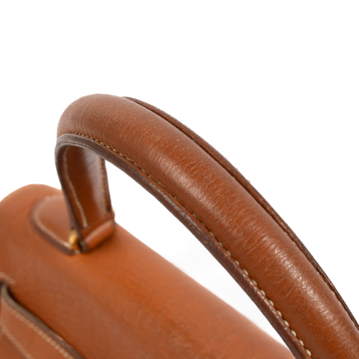 Hermès Vintage Kelly 32 Naturel Sable Fjord GHW