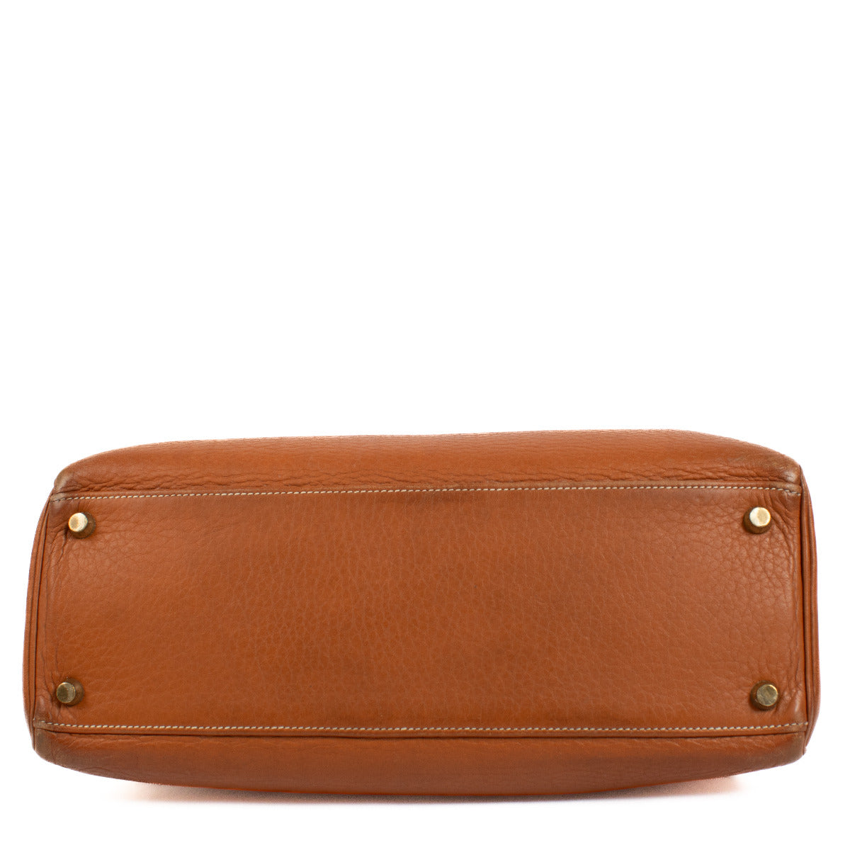 Hermès Vintage Kelly 32 Naturel Sable Fjord GHW