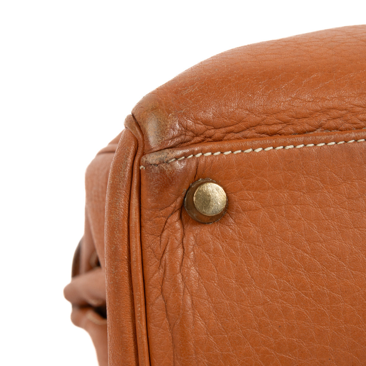 Hermès Vintage Kelly 32 Naturel Sable Fjord GHW